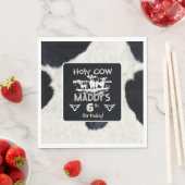 Tierdruck Heilige Kuh Geburtstagspapier Napkin Serviette (Beispiel)