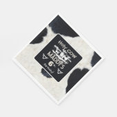 Tierdruck Heilige Kuh Geburtstagspapier Napkin Serviette (Ecke)