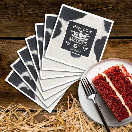 Tierdruck Heilige Kuh Geburtstagspapier Napkin Serviette