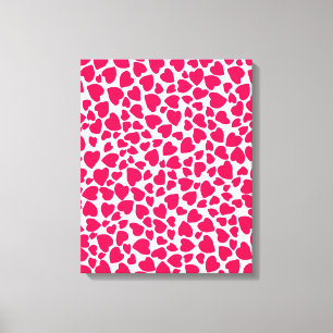 Tierdruck-Herz 2014 Leinwanddruck