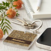 Tierdruck in Cheetah für sie Schlüsselanhänger (Vorderseite rechts)