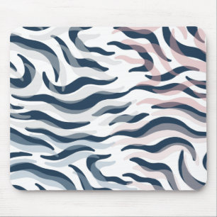 Tierdruck in Marine und Aquarell Mousepad