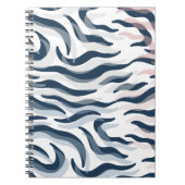 Tierdruck in Marine und Aquarell Notizblock (Vorderseite)