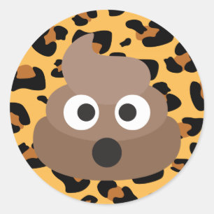 Tierdruck kacken Emoji Aufkleber