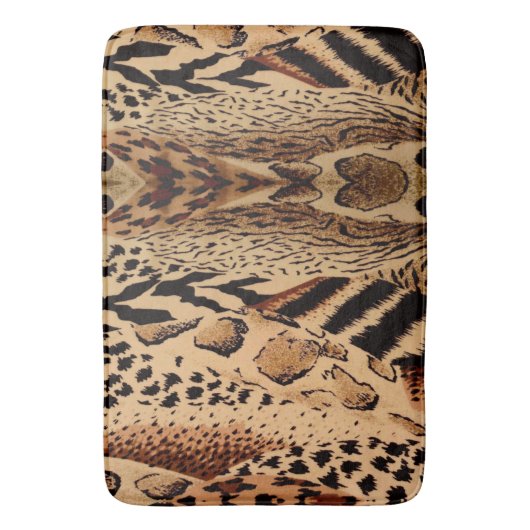 Tierdruck, Leopard, Geparden Badematte (Vorderseite Vertikal)