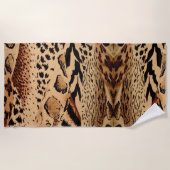 Tierdruck, Leopard, Geparden Strandtuch (Vorderseite)