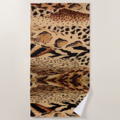 Tierdruck, Leopard, Geparden Strandtuch (Vorderseite)