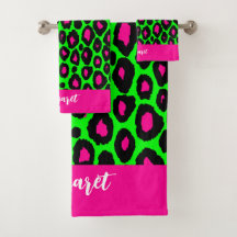 Tierdruck Leopard Neon Grün & benutzerdefinierter