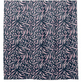 Tierdruck, Leopard, Tiger, Blau, Rosa, Haut, Duschvorhang (Vorderseite)