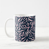 Tierdruck, Leopard, Tiger, Blau, Rosa, Haut, Kaffeetasse (Links)