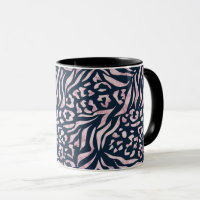 Tierdruck, Leopard, Tiger, Blau, Rosa, Haut,