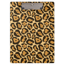 Tierdruck-Leoparden-Clip-Board