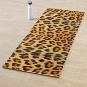 Tierdruck Leopardenmuster Hintergrund Yogamatte