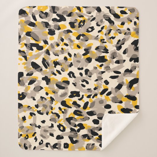 Tierdruck, Leopardenstruktur Sherpadecke (Vorderseite)