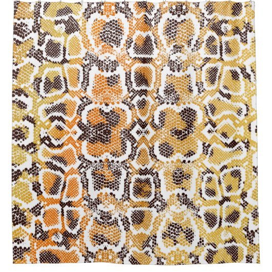 Tierdruck, Leopardtextur, Schlange pa Duschvorhang (Vorderseite)