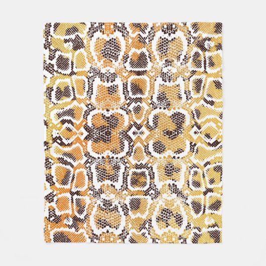 Tierdruck, Leopardtextur, Schlange pa Fleecedecke (Vorderseite)