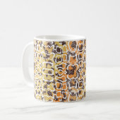 Tierdruck, Leopardtextur, Schlange pa Kaffeetasse (Vorderseite Links)