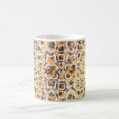 Tierdruck, Leopardtextur, Schlange pa Kaffeetasse (Mittel)