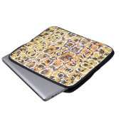 Tierdruck, Leopardtextur, Schlange pa Laptopschutzhülle (Vorne Knopf)