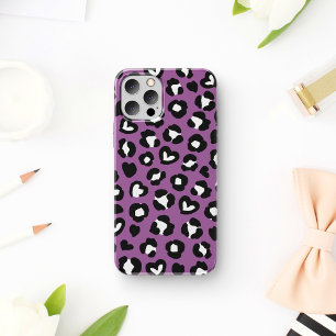 Tierdruck, Lila Leopard, Geparden, Herz Case-Mate iPhone Hülle