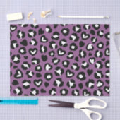 Tierdruck, Lila Leopard, Geparden, Herz Seidenpapier (Handwerk)