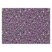 Tierdruck, Lila Leopard, Geparden, Herz Tischdecke (Vorderseite (Horizontal))