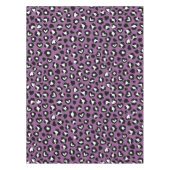 Tierdruck, Lila Leopard, Geparden, Herz Tischdecke (Vorderseite)