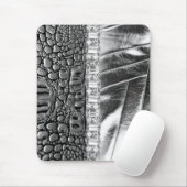 Tierdruck-metallisches ledernes diamante de mousepad (Mit Mouse)