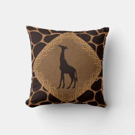 Tierdruck mit Giraffe Kissen