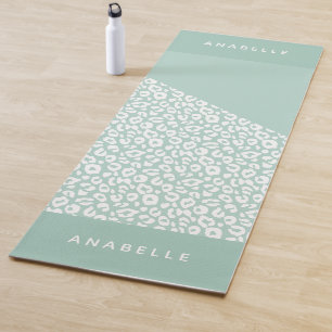 Tierdruck modern, farbenfroh geometrisch yogamatte