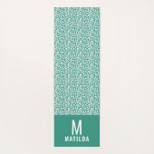 Tierdruck modern farbig yogamatte (Rückseite)