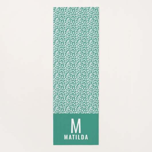 Tierdruck modern farbig yogamatte (Rückseite)