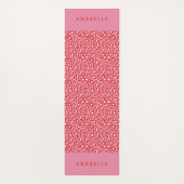 Tierdruck Moderne, bunte Leoparden Yogamatte (Rückseite)