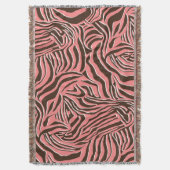 Tierdruck, nahtloses Zebramuster. Decke (Vorderseite Vertikal)