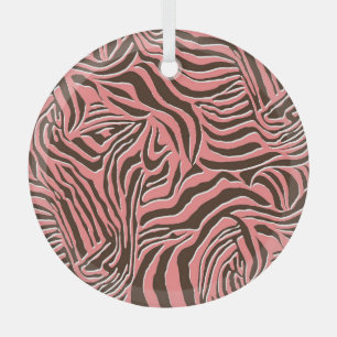 Tierdruck, nahtloses Zebramuster. Ornament Aus Glas