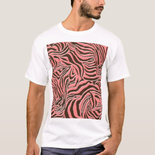 Tierdruck, nahtloses Zebramuster. T-Shirt