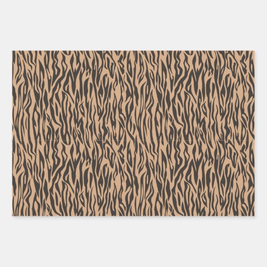 Tierdruck Natze zebra wild safari Geschenkpapier Set (Vorderseite)