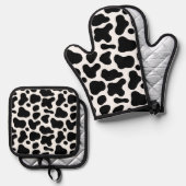 Tierdruck Ofenhandschuh & Topflappen-Set (Vorderseite/Rückseite)