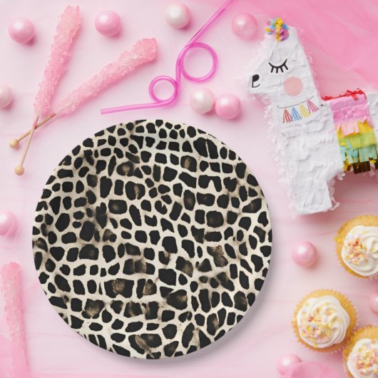 Tierdruck - Papierplatte Pappteller (Party)