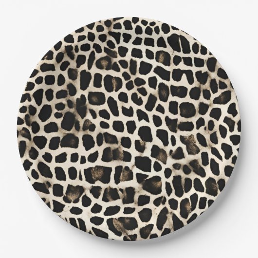 Tierdruck - Papierplatte Pappteller (Vorderseite)