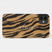 Tierdruck, Personalisierter Name Tiger Case-Mate iPhone Hülle (Rückseite (Horizontal))