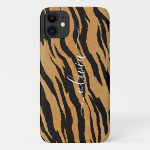 Tierdruck, personalisierter Tiger-Name Case-Mate iPhone Hülle