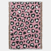 Tierdruck, rosa Leopard, Geparden, Herz Decke (Vorderseite Vertikal)