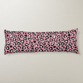 Tierdruck, rosa Leopard, Geparden, Herz Seitenschläferkissen (Rückseite)