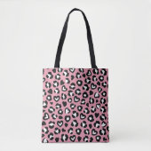 Tierdruck, rosa Leopard, Geparden, Herz Tasche (Vorderseite)