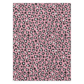 Tierdruck, rosa Leopard, Geparden, Herz Tischdecke (Vorderseite)