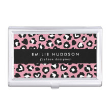 Tierdruck, rosa Leopard, Geparden, Herz