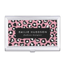 Tierdruck, rosa Leopard, Geparden, Herz