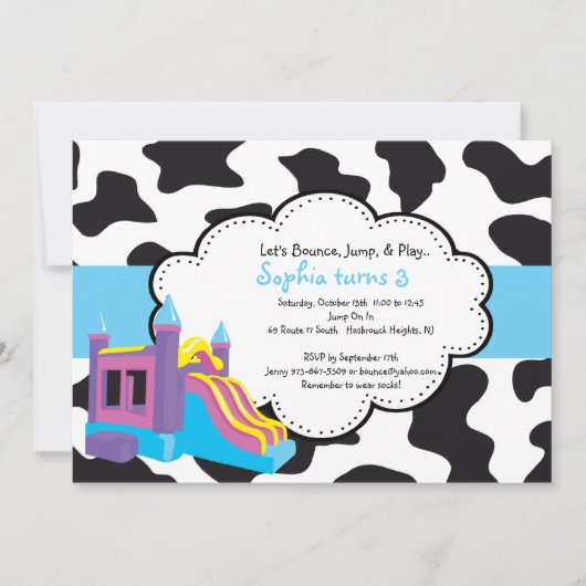 Tierdruck-Schlag-Haus-Party Einladung (Vorderseite)