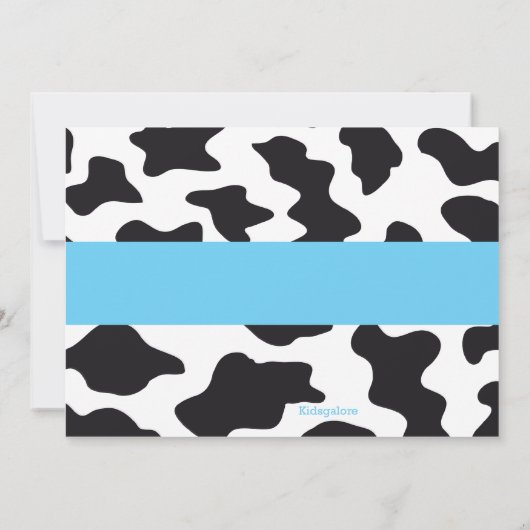 Tierdruck-Schlag-Haus-Party Einladung (Rückseite)